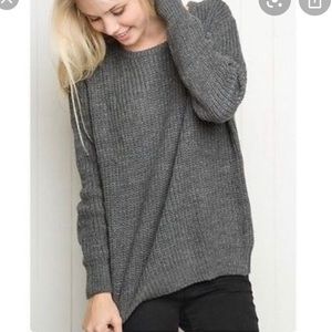 Brandy Melville Chunky Grey Sweater